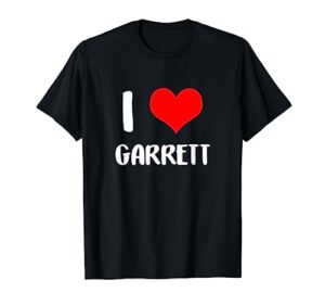 i love garrett valentine sorry ladies guys heart belongs 5 t-shirt