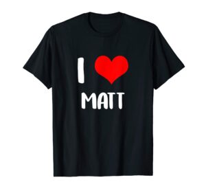 i love matt valentine sorry ladies guys heart belongs 5 t-shirt