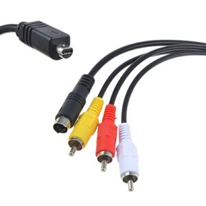 Guy-Tech 5ft A/V Audio Video TV Cable/Cord Compatible with DCR-DVD755 DCR-DVD810 DCR-DVD850/e/v