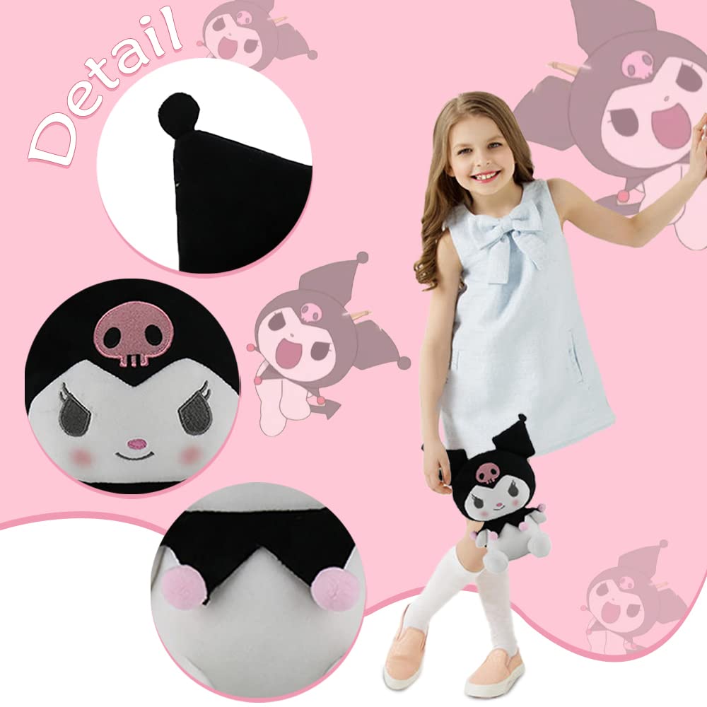 Kuromi Plush Toys, Kitty Cat Pillow Plush, Soft Doll Toys, Stuffed Animals Toy Birthday Gifts for Girls Kids