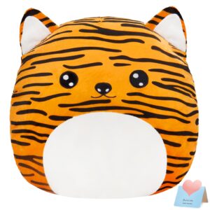 cozyworld 15” cute tiger plush pillow stuffed animal super soft sofa cushion plush toy car trip home decors birthday valentines gift for kids grandson daughter son