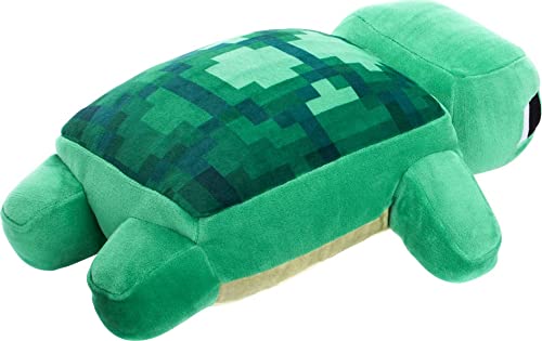 Mattel Minecraft Plush Turtle 12-inch Stuffed Animal Figure, Inspired by Video Game Character, Collectible Toy