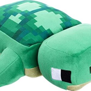 Mattel Minecraft Plush Turtle 12-inch Stuffed Animal Figure, Inspired by Video Game Character, Collectible Toy