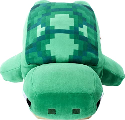 Mattel Minecraft Plush Turtle 12-inch Stuffed Animal Figure, Inspired by Video Game Character, Collectible Toy