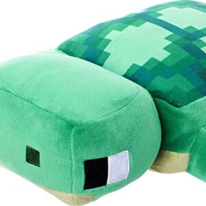 Mattel Minecraft Plush Turtle 12-inch Stuffed Animal Figure, Inspired by Video Game Character, Collectible Toy