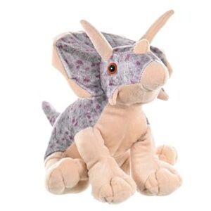 Wild Republic Triceratops Plush, Dinosaur Stuffed Animal, Plush Toy, Gifts For Kids, Cuddlekins 12", Multicolor, Model:10960