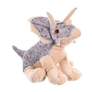 Wild Republic Triceratops Plush, Dinosaur Stuffed Animal, Plush Toy, Gifts For Kids, Cuddlekins 12", Multicolor, Model:10960