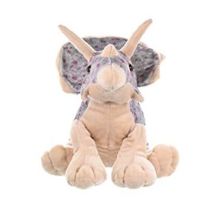 Wild Republic Triceratops Plush, Dinosaur Stuffed Animal, Plush Toy, Gifts For Kids, Cuddlekins 12", Multicolor, Model:10960