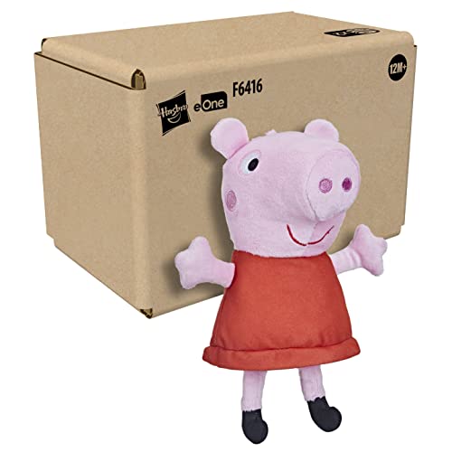 Peppa Pig Toys Giggle 'n Snort Plush Doll, Interactive Stuffed Animal with Sound Effects, Preschool Toy for Kids Ages 12 Months and Up 7.5 Inch