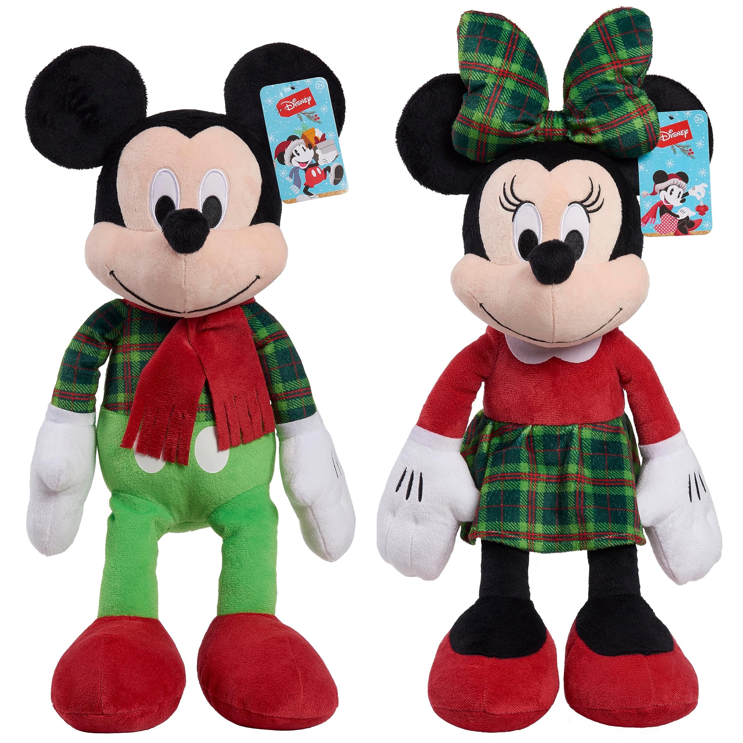 Disney Holiday Classics Minnie Mouse 19-inch Large Plushie Stuffed Animal, Officially Licensed Kids Toys for Ages 2 Up by Just Play