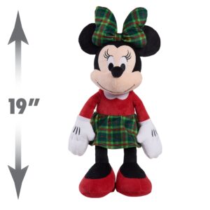 Disney Holiday Classics Minnie Mouse 19-inch Large Plushie Stuffed Animal, Officially Licensed Kids Toys for Ages 2 Up by Just Play