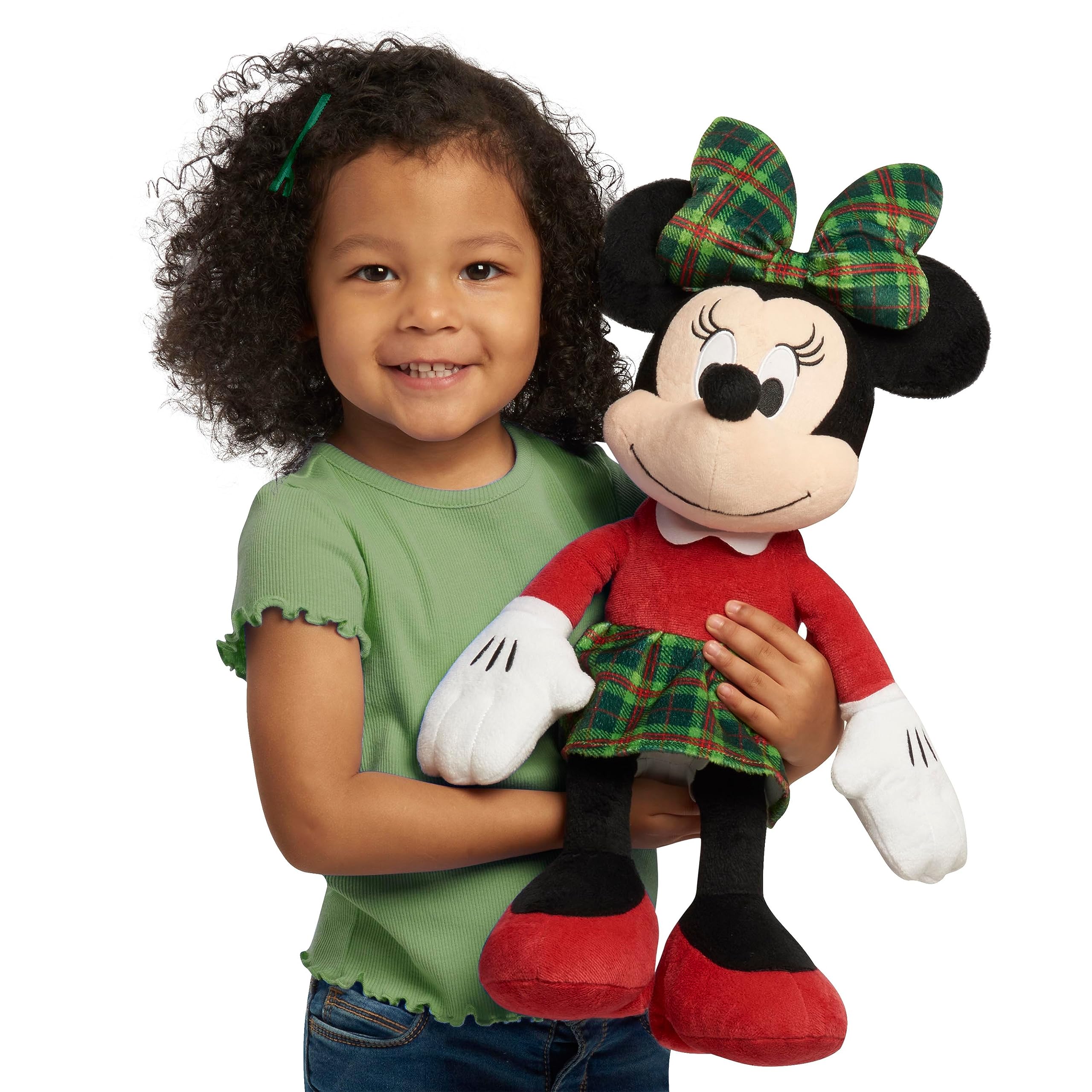 Disney Holiday Classics Minnie Mouse 19-inch Large Plushie Stuffed Animal, Officially Licensed Kids Toys for Ages 2 Up by Just Play