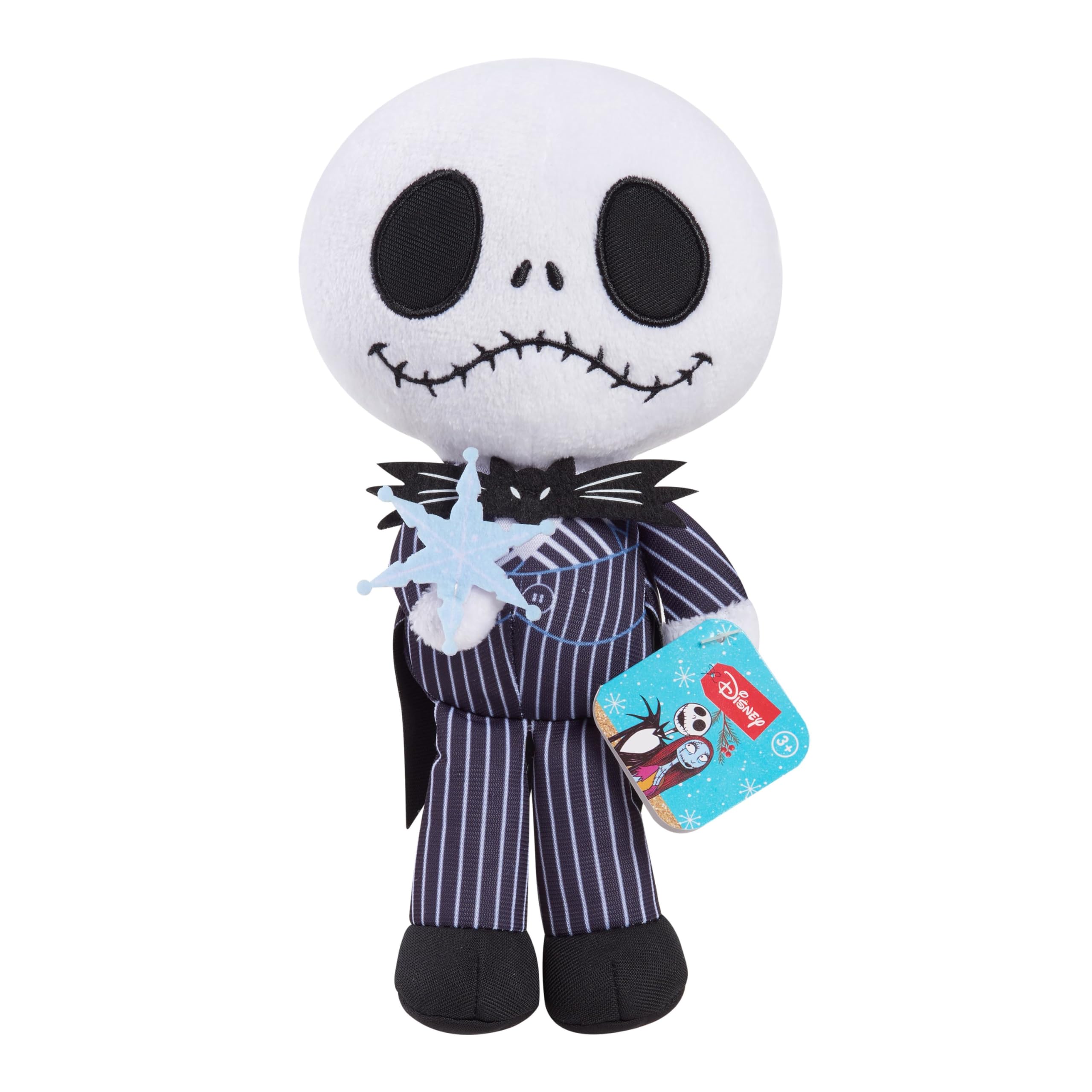 Disney Tim Burton’s Nightmare Before Christmas Small Plushie 3-Piece Set, Felt and Embroidered Details, Kids Toys for Ages 3 Up by Just Play