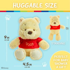 KIDS PREFERRED Disney Baby Winnie the Pooh and Friends Stuffed Animal with Jingle and Crinkle, Pooh 9”, Standard Safe for All Ages