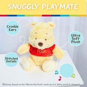 KIDS PREFERRED Disney Baby Winnie the Pooh and Friends Stuffed Animal with Jingle and Crinkle, Pooh 9”, Standard Safe for All Ages