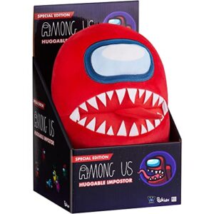 Among Us Plush Impostor | Unique Collectibles |Playable Characters | 10 Inch Doll -Huggable Plushie w/Teeth and Tongue Sticking Out | Kids’ Toys Licensed