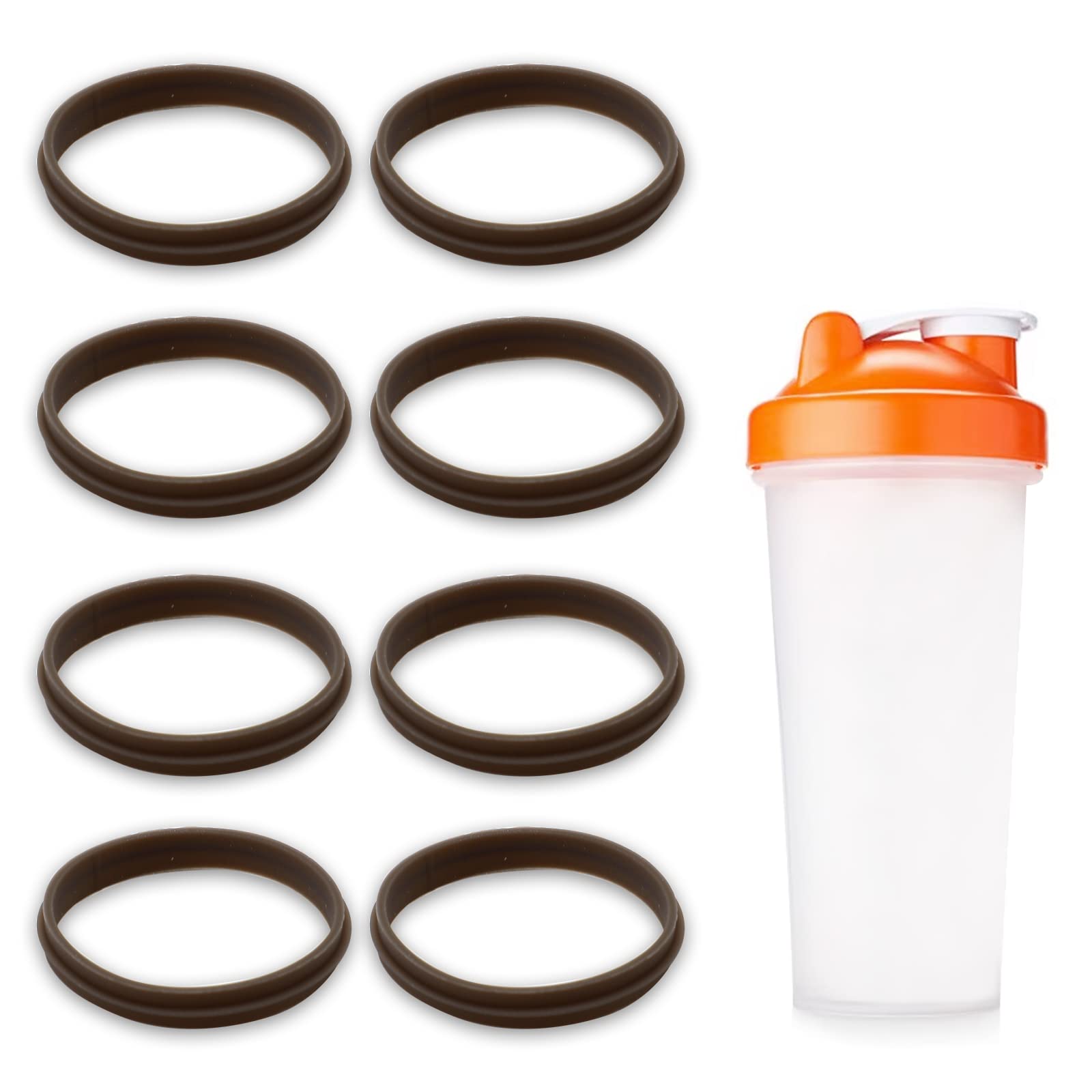 8 PCS Gatorade Water Bottle Cap Replacement Gasket, Replacement Airtight Silicone Lid Fitting Compatible with Gatorade Water Cup Lids, Replacement Part for Gatorade GX Bottle