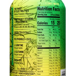 AriZona x Marvel Super LXR Hero Hydration - Citrus Lemon Lime - 16oz (Pack of 12) – Low Sugar Sports Drink, Perfect for Athletes, Vitamins and Natural Flavors - Thirst Quencher