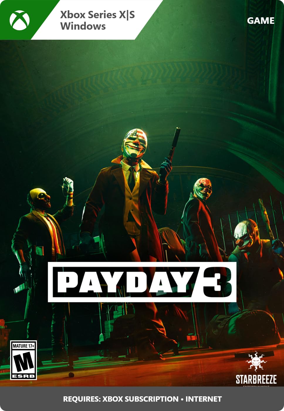 PAYDAY 3 - Standard Edition - Xbox & Windows 10 [Digital Code]