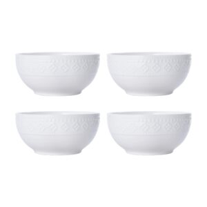 Pfaltzgraff Haisley 12-Piece Dinnerware Set, White