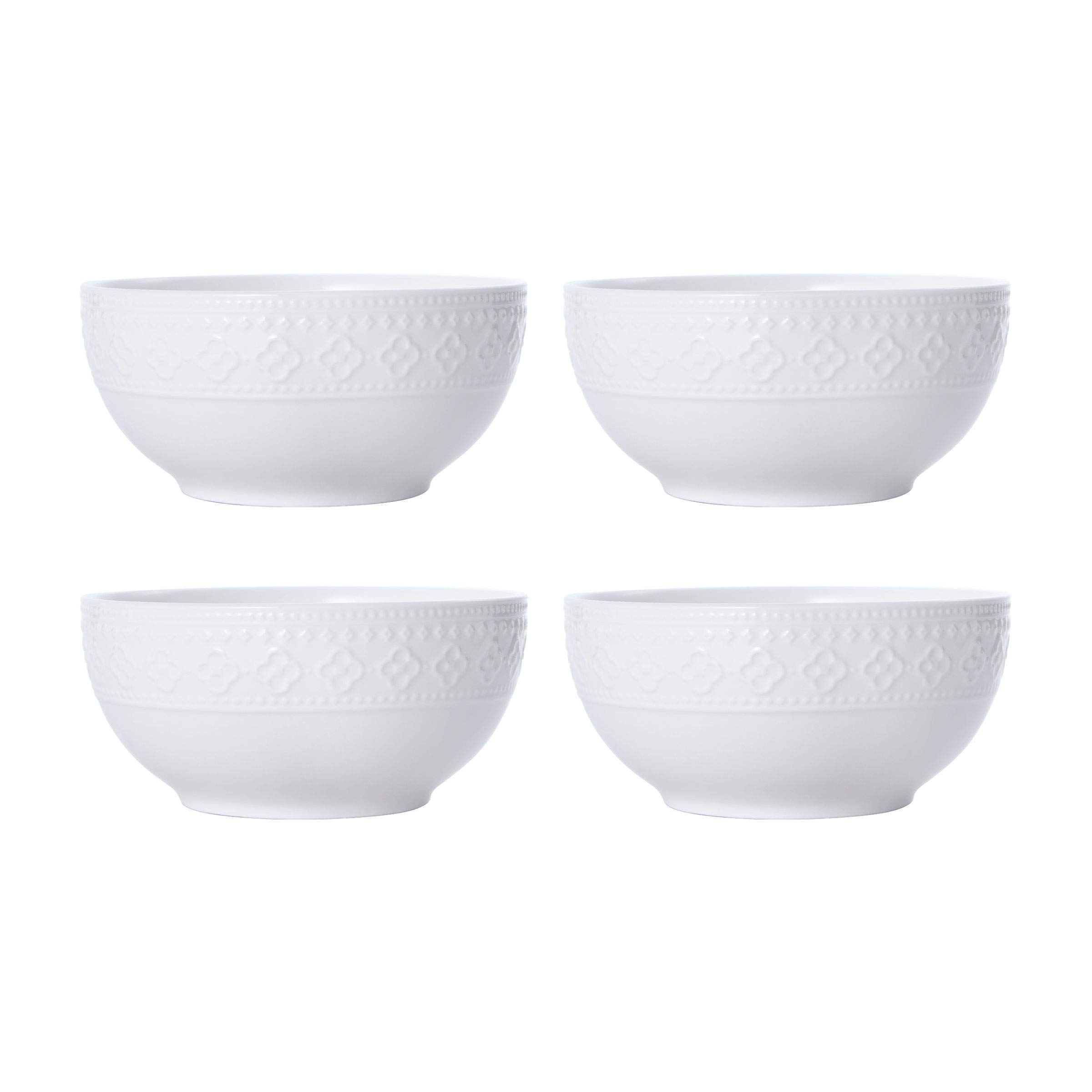 Pfaltzgraff Haisley 12-Piece Dinnerware Set, White