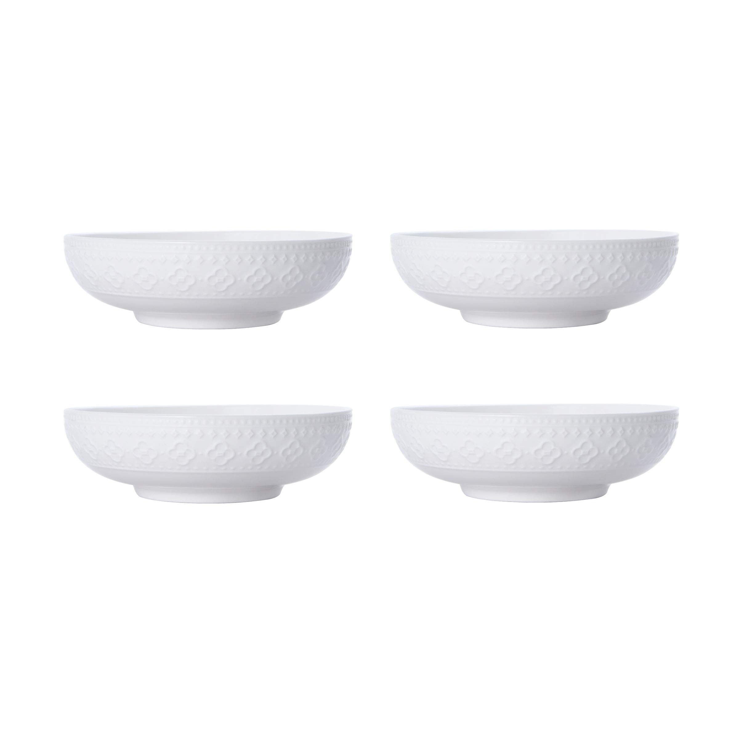 Pfaltzgraff Haisley 12-Piece Dinnerware Set, White