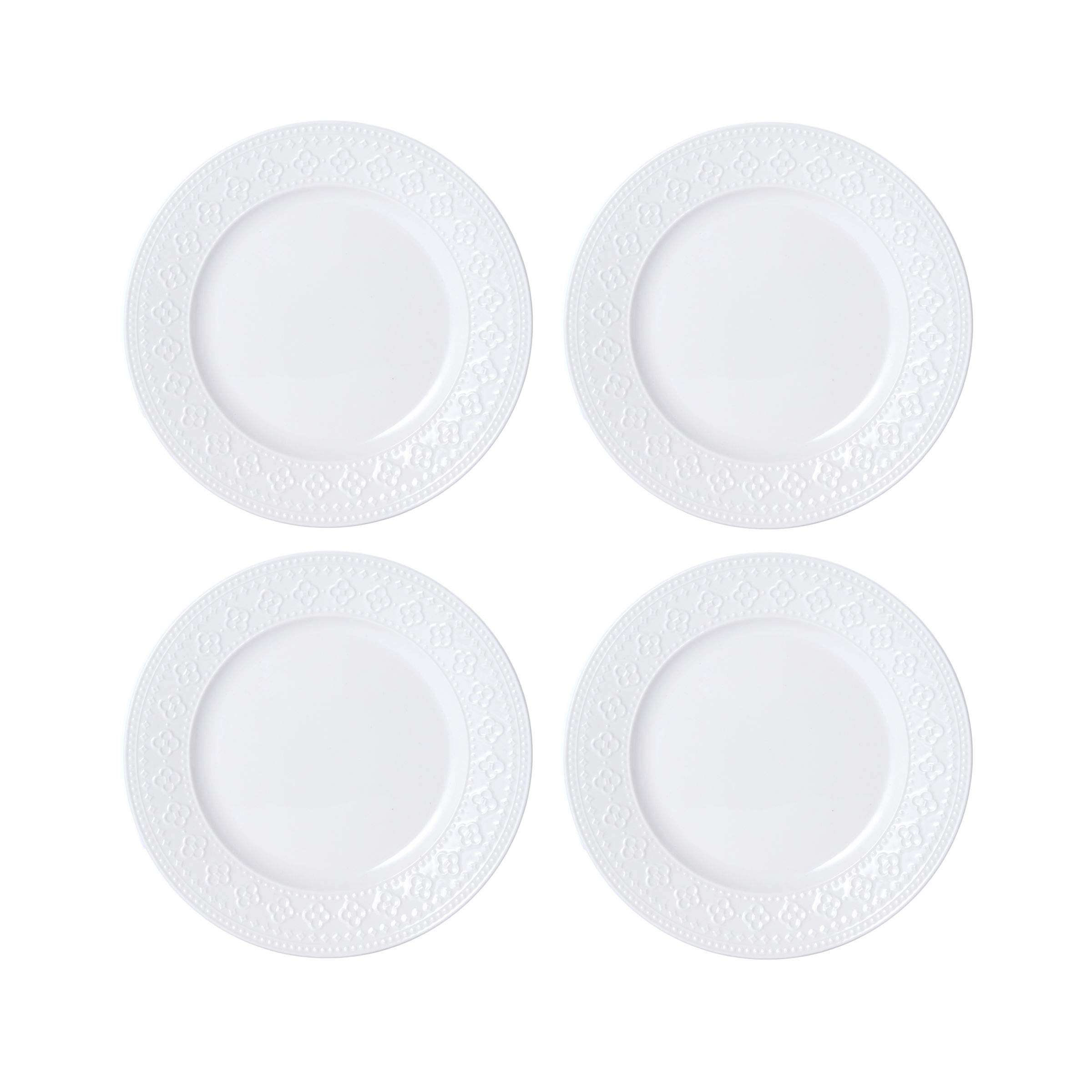 Pfaltzgraff Haisley 12-Piece Dinnerware Set, White