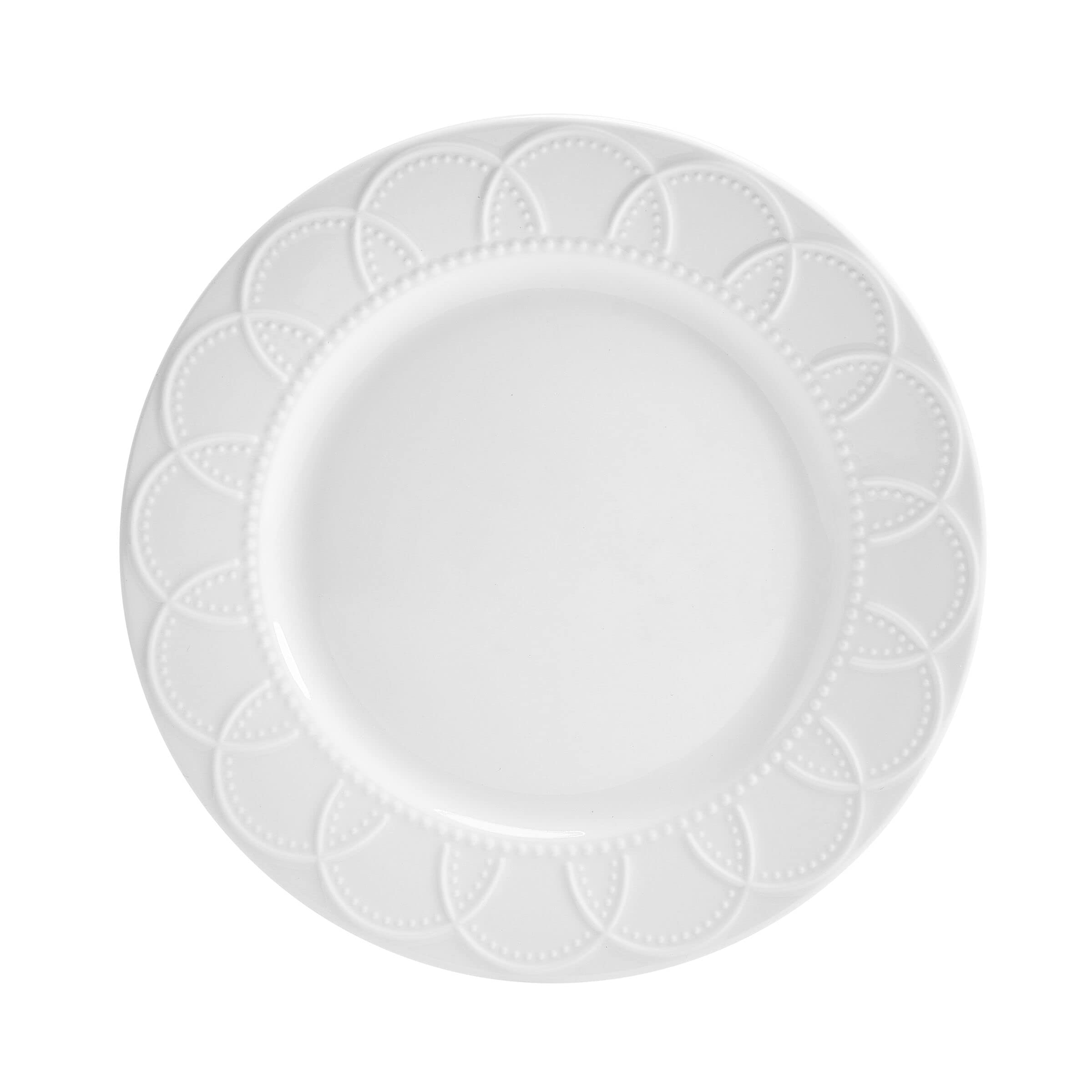 Pfaltzgraff Jules 12 Piece Dinnerware Set, Service for 4 White