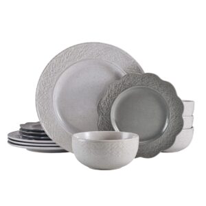 Pfaltzgraff Gia 12 Piece Dinnerware Set, Service For 4, Multicolored