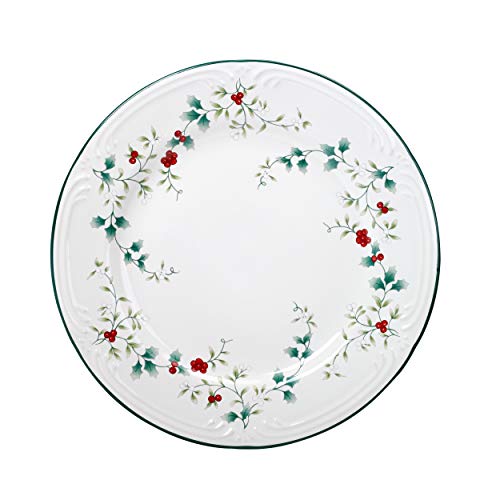 Pfaltzgraff 5072007 Winterberry Holiday 16 Piece Dinnerware Set, Service for 4, White