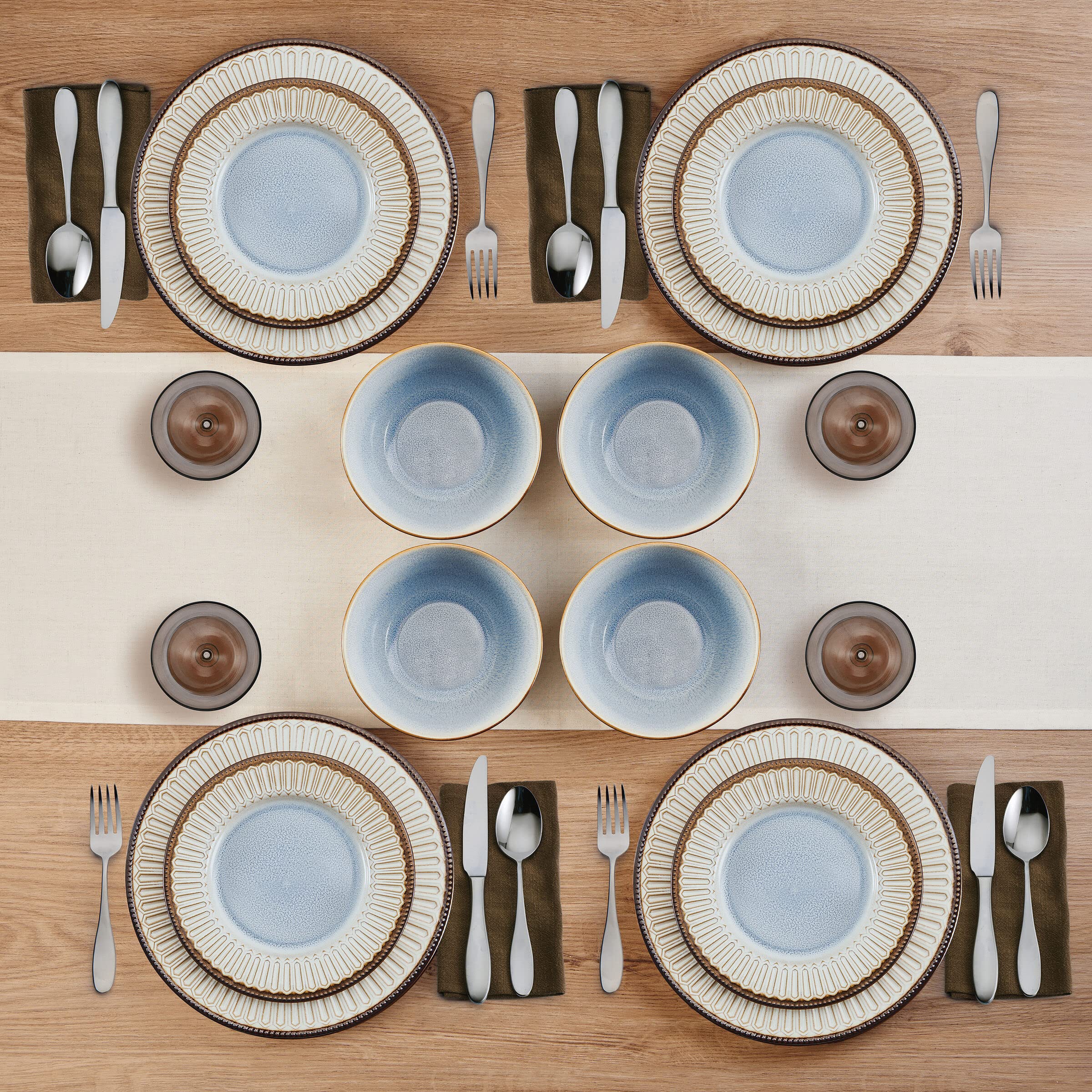 Pfaltzgraff Clara 12 Piece Dinnerware Set, Service for 4