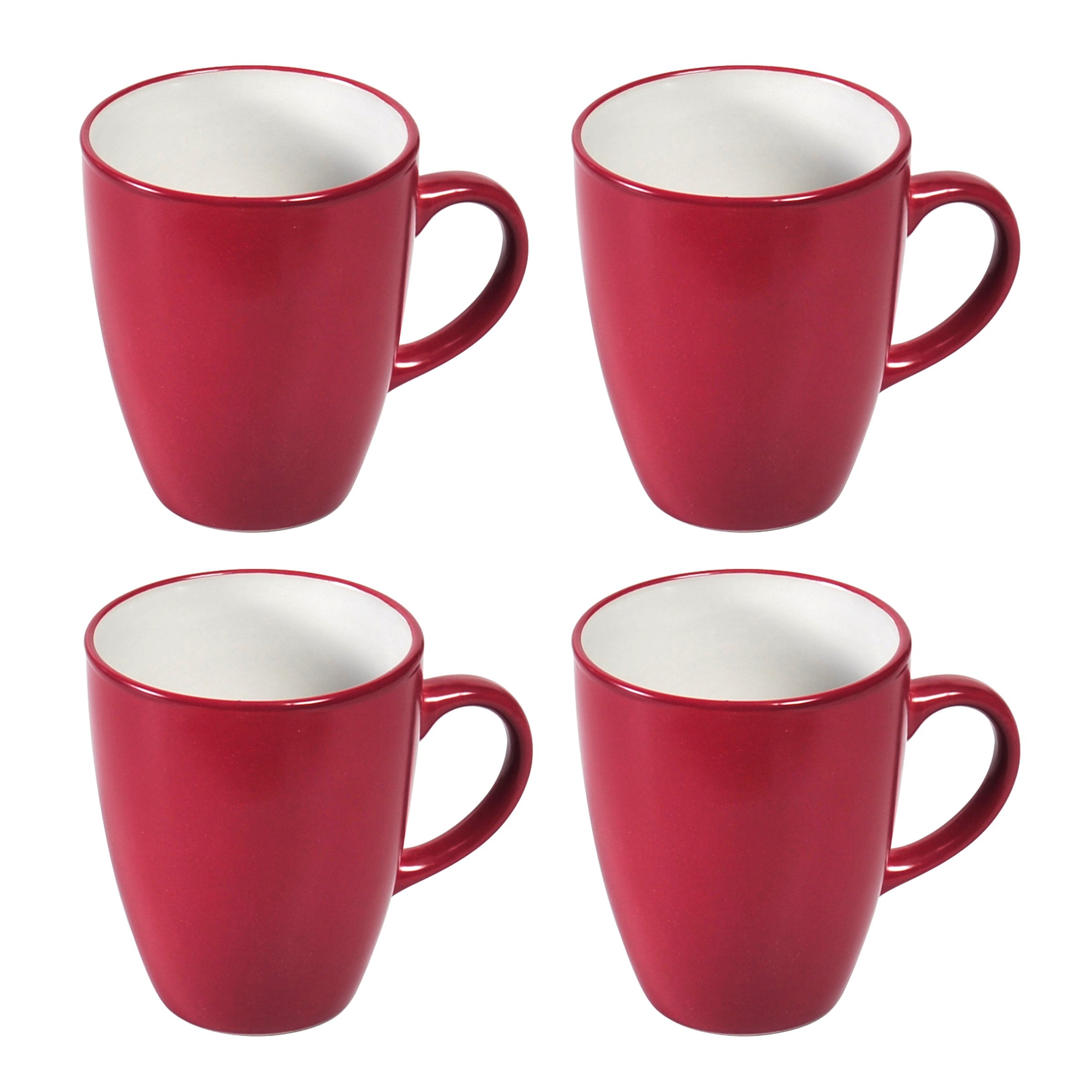 Pfaltzgraff Harmony 16 Piece Dinnerware Set (Service For 4), Red