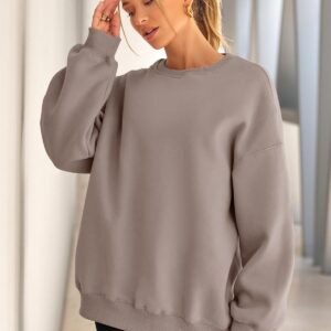 EFAN Sweatshirts Hoodies for Women Oversized Sweaters Fall Outfits Clothes 2024 Crew Neck Pullover Tops Loose Comfy Winter Fashion