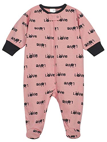 Onesies Brand Baby Girls' 4-Pack Sleep 'N Play Footies Multi Pack, Bunny Pink, Newborn