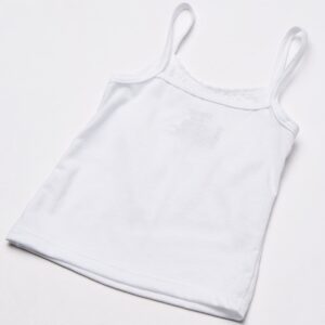 Hanes Girls' Camisole, 100% Cotton Tagless Cami, Toddler Sizing, Multiple Packs & Colors Available, White-5 Pack, 2-3T