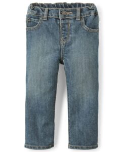 the children's place baby boys and toddler boys basic bootcut jeans, tide pool, 3t