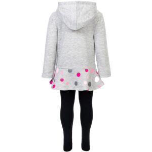 Disney Minnie Mouse Toddler Girls Pullover Fleece Hoodie & Leggings Heather Grey 4T