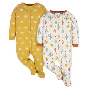 gerber unisex baby 2-pack sleep 'n play sunrise 3-6 months