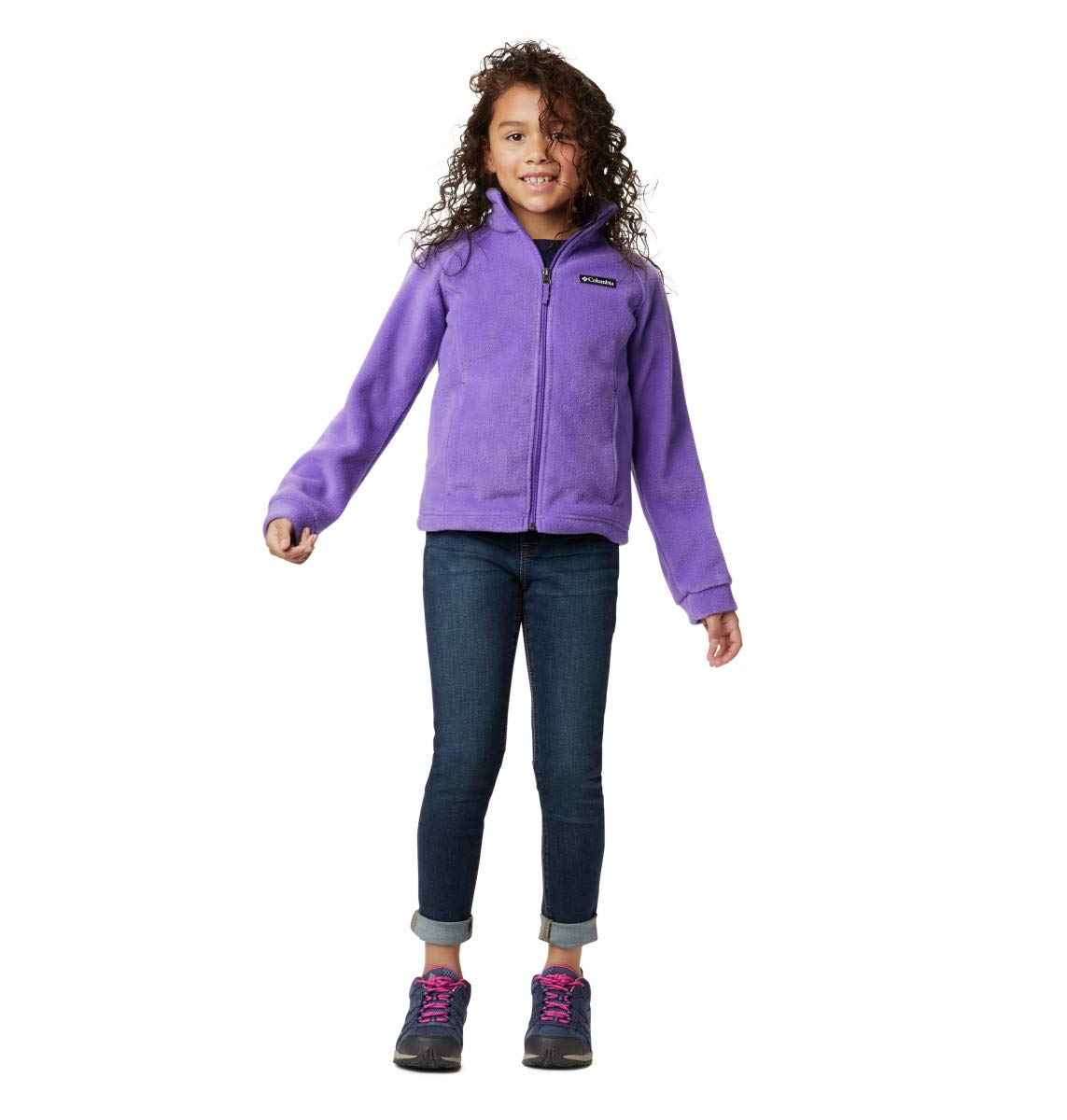 Columbia Baby Girls Benton Springs Fleece Jacket, Grape Gum, Medium