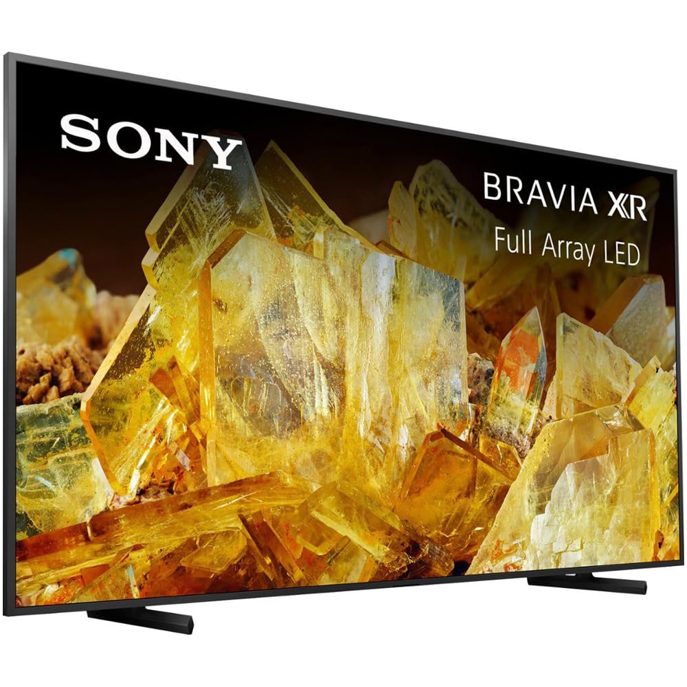 Sony XR85X90L Bravia XR 85" X90L 4K HDR Full Array LED Smart TV (2023 Model) Bundle with Deco Gear Home Theater Soundbar with Subwoofer, Wall Mount Accessory Kit, 6FT 4K HDMI 2.0 Cables and More