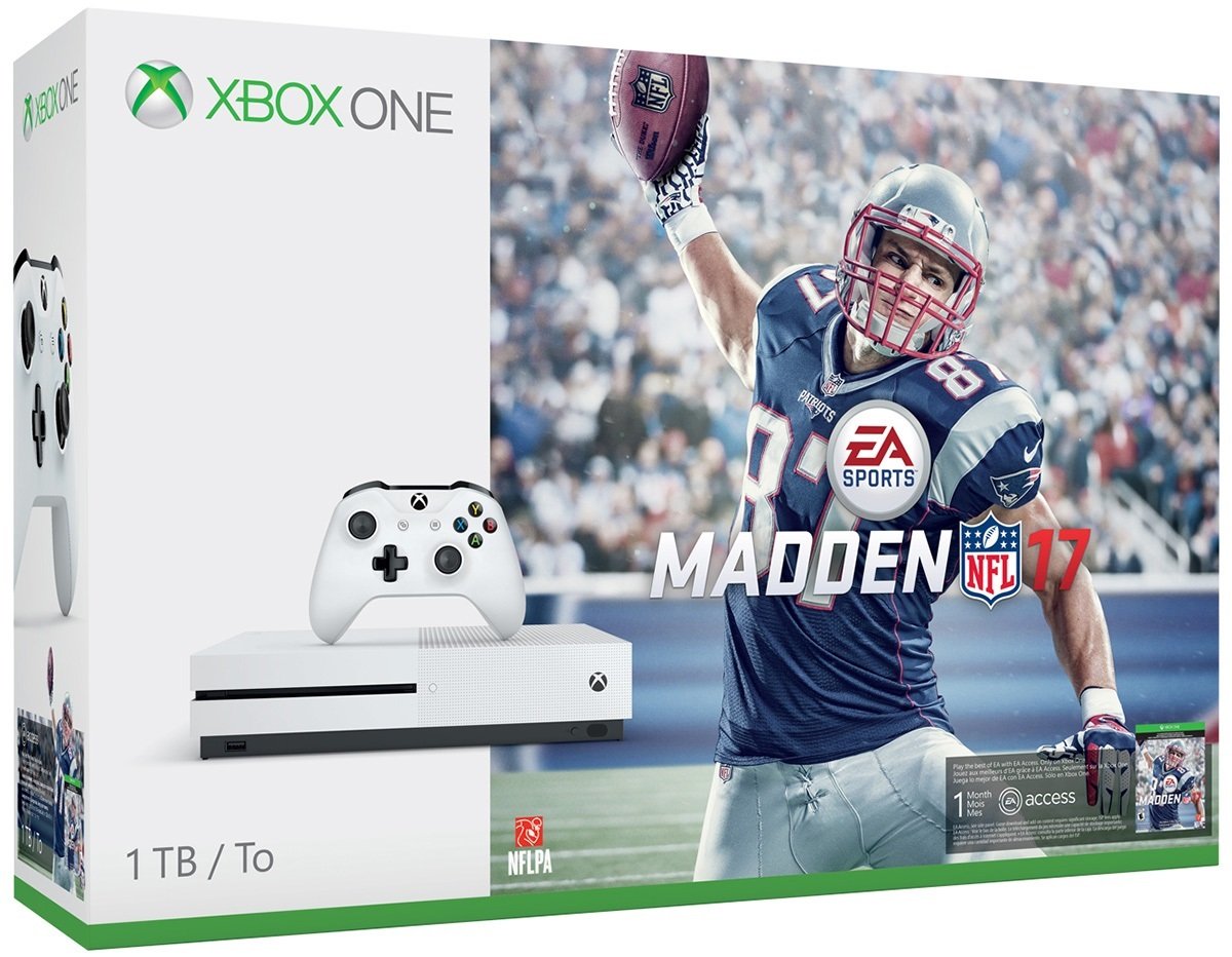 Xbox One S 1TB Console - Madden NFL 17 Bundle [Discontinued] (Renewed)