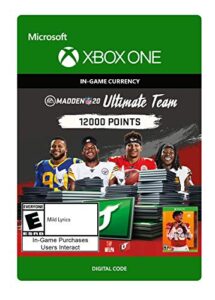 madden nfl 20: mut 12000 madden points pack - [xbox one digital code]