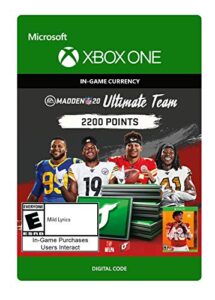 madden nfl 20: mut 2200 madden points pack - [xbox one digital code]