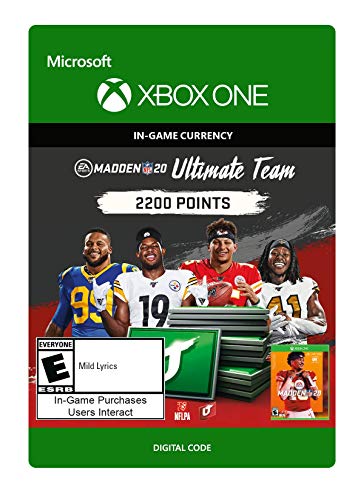 Madden NFL 20: MUT 2200 Madden Points Pack - [Xbox One Digital Code]