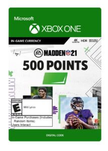 madden nfl 21: 500 madden points - xbox one [digital code]