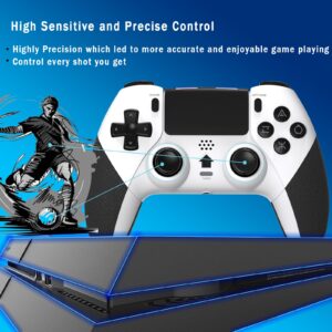 TERIOS Wireless Controller Compatible with PS4/PS4 Pro/PS4 Slim, (No Drift) Control for PS4 with Hall Sensor Joystick-Speakers-6 Axis Motion Sensor-Programming-Auto Turbo Function (Hall Black)