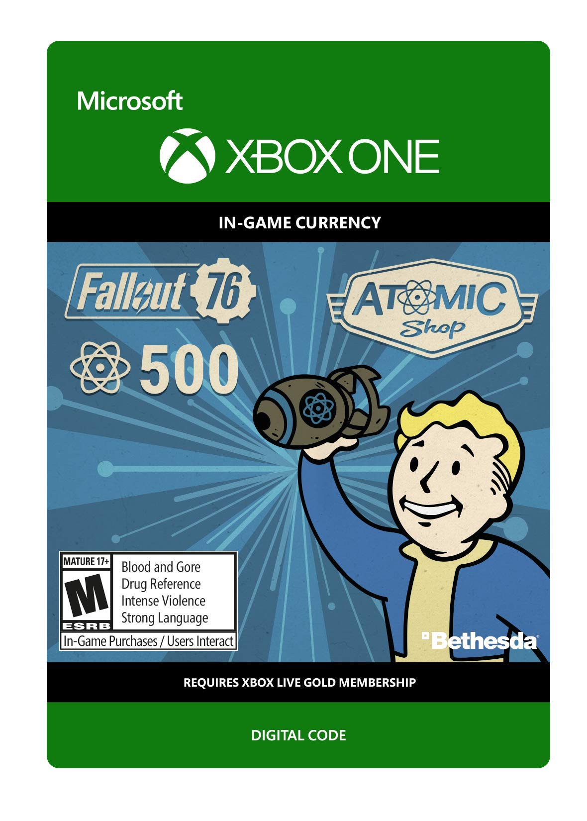 Fallout 76: 500 Atoms - Xbox One [Digital Code]