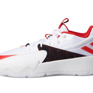 adidas Unisex Dame Extply 2 Basketball Shoe, White/Vivid Red/Dash Grey, 11 US Men