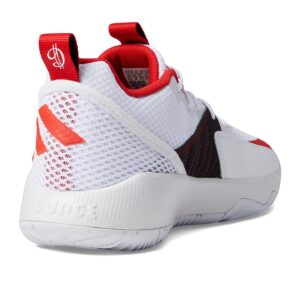 adidas Unisex Dame Extply 2 Basketball Shoe, White/Vivid Red/Dash Grey, 11 US Men