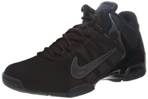 nike air visi pro vi nubuck mens basketball shoes, black/anthracite, size 9.5
